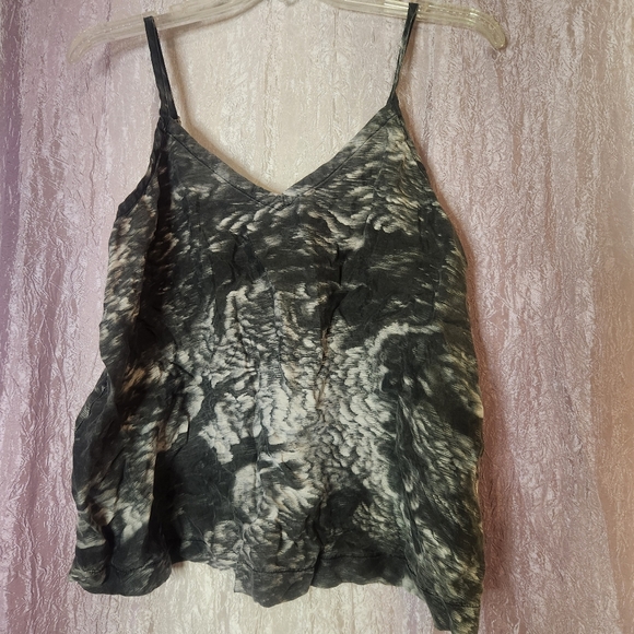 Athleta Tank Top Calm Cool Cami Black & Gray Women’s Sleep Top Size Medium - Picture 4 of 7
